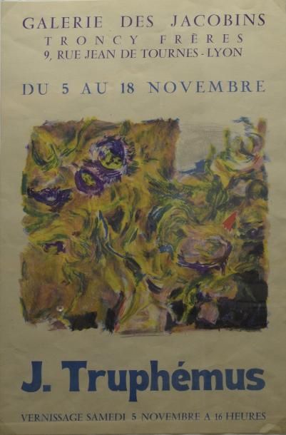 Jacques TRUPHÉMUS (1922-2017) Fleurs
Rare affiche lithographique en couleurs, pour...