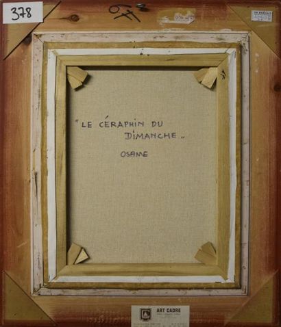 OSANNE (Né en 1934) Le Céraphin du dimanche
Technique mixte et collage sur toile,...
