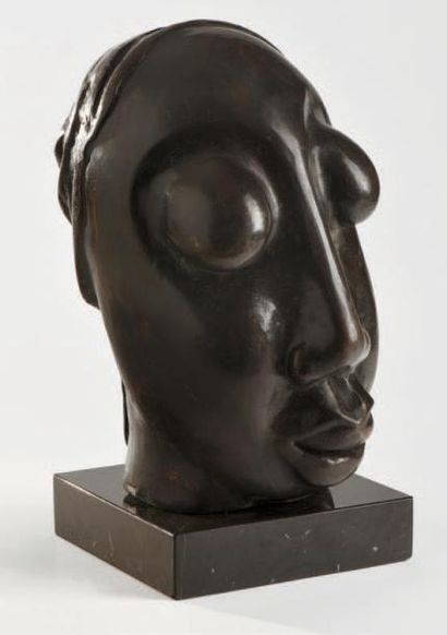 Lucas SITHOLE (1931-1994) Head, Portrait (of my wife), 1968
Spectaculaire épreuve...