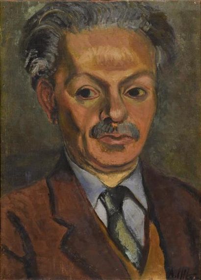 André UTTER (1886-1948) Portrait du peintre Simon Lévy (1886-1973)
Huile sur toile,...