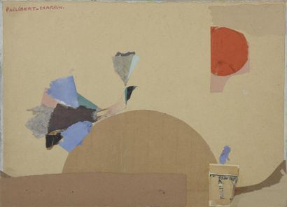 Paul PHILIBERT-CHARRIN (1920-2007) «Mont Tillard», vers 1970
Collage sur isorel,...