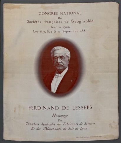 null Souvenir du Congrès national des Sociétés françaises de Géographie tenu à Lyon...