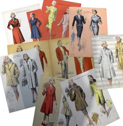 null La Mode Féminine classique, crée et dessinée par Jean Choiselat
Trois cahiers...