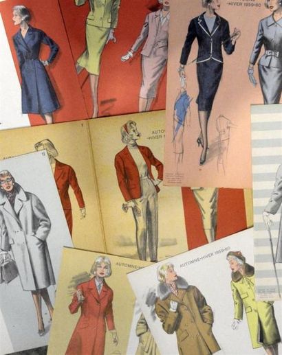 null La Mode Féminine classique, crée et dessinée par Jean Choiselat
Trois cahiers...