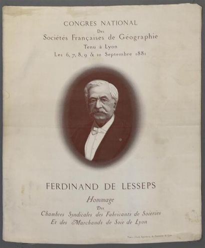 null Souvenir du Congrès national des Sociétés françaises de Géographie tenu à Lyon...