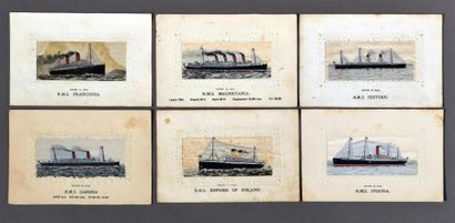 null Royal Mail Ship, manufacture anglaise, début du XXe siècle 24 cartes postales...