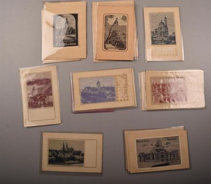 null Autriche et Suisse, début du XXe siècle 18 cartes postales illustrées de vignettes...