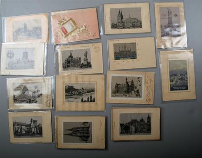 null Allemagne, réunion de vingt-six cartes postales, début du XXe siècle 26 cartes...