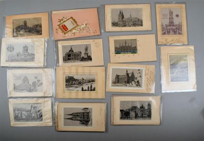 null Allemagne, réunion de vingt-six cartes postales, début du XXe siècle 26 cartes...