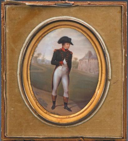 Philippe SOIRON (1783-1860) Le Premier Consul en uniforme de caporal, la main dans...