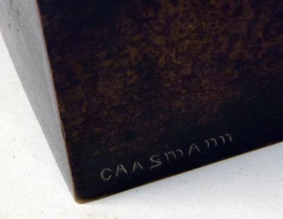 Albert CAASMANN (1886-1968) La petite flûtiste
Bronze patiné, signé sur la stèle
Cachet...