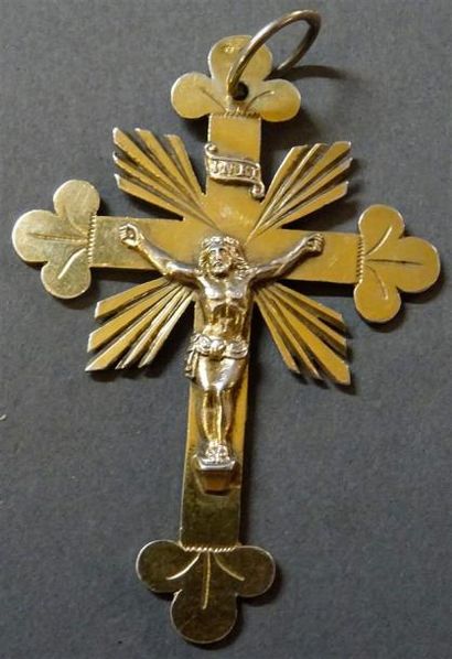 Bijoux - Joaillerie Croix rayonnante de Valloire en vermeil Maître Orfèvre : PH?...