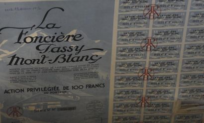 null Important lot d'actions de La Foncière Passy Mont-Blanc Manque un coupon sur...