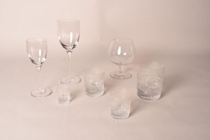 null Un ensemble de verres :

6 verres à liqueur

11 verres moyens

12 verres grands

10...
