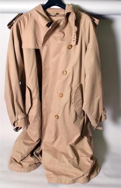 null Polo by Ralph Lauren Trench pour homme en gabardine beige, large col, double...