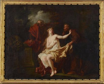 null Attribué à Antoine COYPEL (1661-1722) Loth et ses filles - Suzanne et les vieillards...