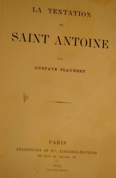 null FLAUBERT (Gustave). La Tentation de Saint Antoine. Paris, Charpentier et Cie,...