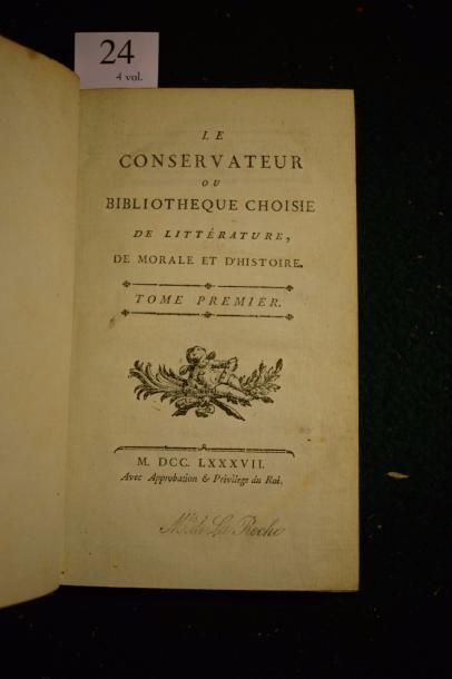null [DELANDINE (François Antoine)]. Le Conservateur ou Bibliotheque choisie de littérature,...