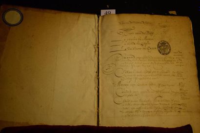 null [MANUSCRIT]. « Notions de l’histoire de France. » Manuscrit du milieu du XVIIe...