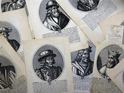 null XVIIe siècle - LARMESIN et BOISSEVIN Suite de portraits relatifs aux souverains...