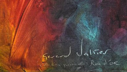 null Gérard VALTIER (né en 1950) Arlequin à la lampe Huile sur toile, signée et annotée...