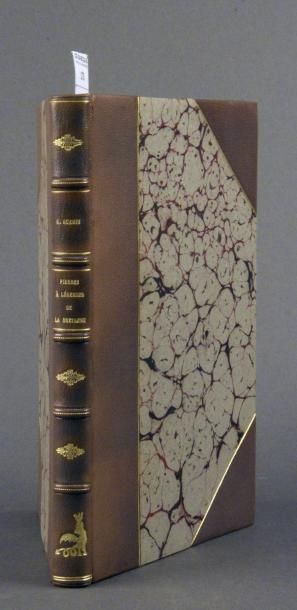 GUENIN (George) PIERRES A LÉGENDES DE LA BRETAGNE. PARIS, NOURRY, 1936. Un volume,...