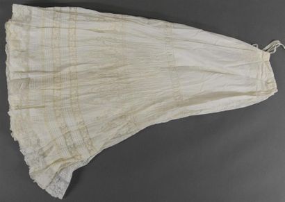 Archives textiles - Etoffes - Papiers peints Beau jupon de mariée en linon et dentelle...