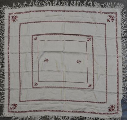 Archives textiles - Etoffes - Papiers peints Service à thé, nappe et douze serviettes...