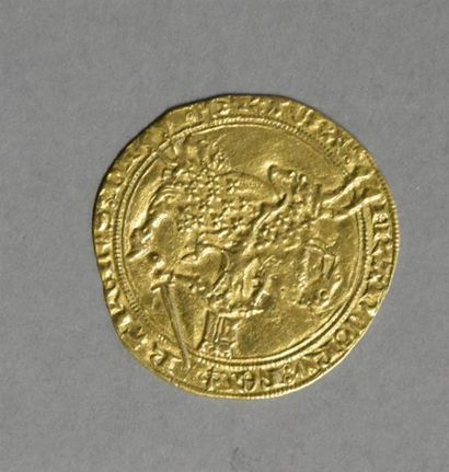 Monnaies - Médailles - Sceaux Charles V : Franc à cheval 1364, Dy 358, TB +,légèrement...