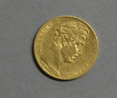 Monnaies - Médailles - Sceaux Charles X : 20 francs 1825 A, TB