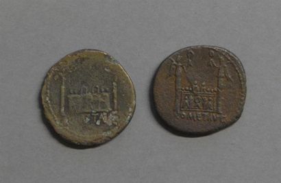 Monnaies - Médailles - Sceaux Lyon, Auguste as, Tibère as, TB