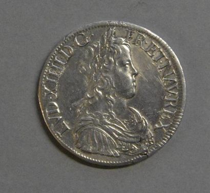 Monnaies - Médailles - Sceaux Louis XIV : écu à la mèche longue 1652 A TTN, a été...