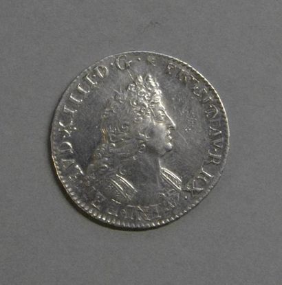 Monnaies - Médailles - Sceaux Louis XIV : ½ écu aux 8 L 1705 W (rare) TTB, a été...