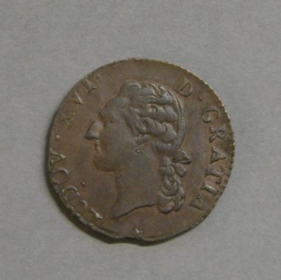 Monnaies - Médailles - Sceaux Louis XVI : ½ sol 1791 W SUP