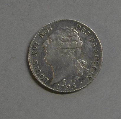 Monnaies - Médailles - Sceaux Louis XVI : écu de 6 livres 1793 K TTB, a été nett...