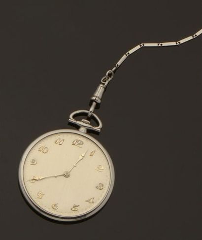 C. H. MEYLAN (Brassus et Genève) Montre de smoking en platine (850/°°), cadran rond...