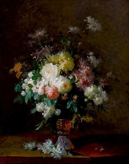 Adolphe Louis CASTEX-DÉGRANGE (1840-1918) Bouquet de fleurs
Huile sur toile signée...