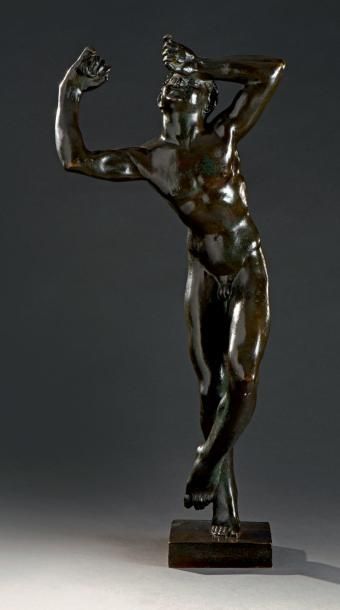 Joseph Antoine BERNARD (1866-1931) Faune dansant
Bronze à patine brune nuancée de...
