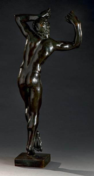 Joseph Antoine BERNARD (1866-1931) Faune dansant
Bronze à patine brune nuancée de...