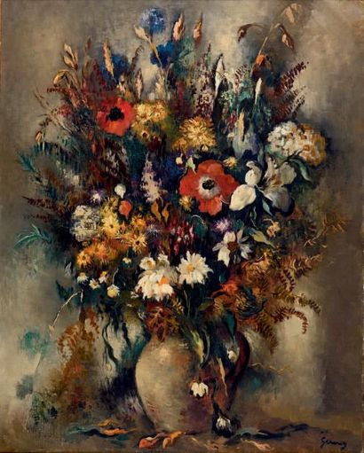 Paul-Elie GERVEZ (1888-1948) Paul-Elie GERNEZ (1888-1948)
Bouquet de fleurs
Huile...