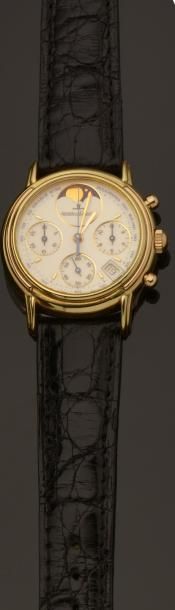 JAEGER LECOULTRE Montre chronographe en or jaune 18K (750/°°), modèle «
Odysseus...