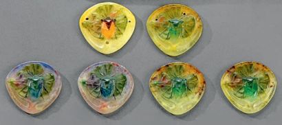 Amalric WALTER (1870-1959) Insectes butinant (déclinés en trois couleurs différentes)
Suite...