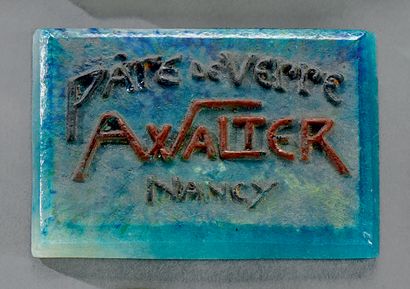 Amalric WALTER (1870-1959) Pâte de verre A. WALTER Nancy
Rare plaque publicitaire...