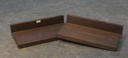 André SORNAY (1902-2000) Deux éléments de meuble en placage d'acajou sur bâtis de...