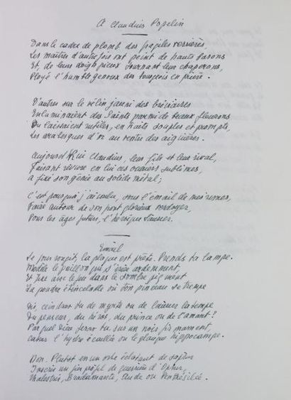 POPELIN (Claudius) L'EMAIL DES PEINTRES. Paris, Lévy, 1866.
In-8, demi-maroquin framboise...