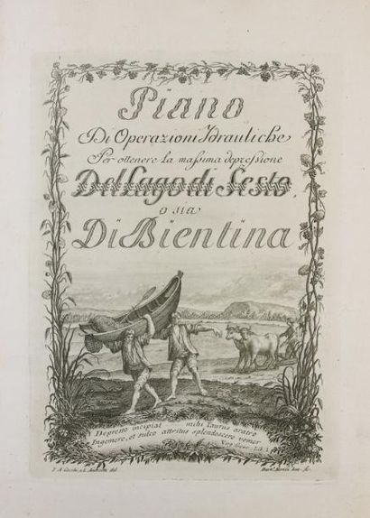 XIMENES (Leonardo) PIANO DI OPERAZIONI IDRAULICHE per ottenere la massima depressione...