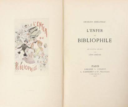 ASSELINEAU (Charles) L'ENFER DU BIBLIOPHILE. Paris, Conquet, Carteret, 1905.
In-8,...