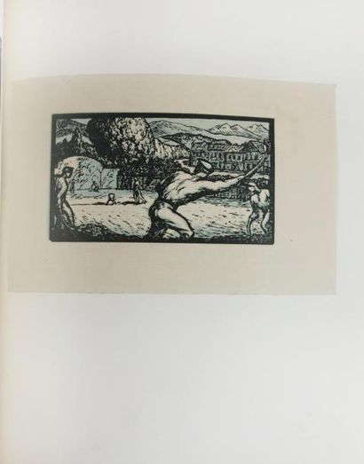 LOTI (Pierre) RAMUNTCHO. Lyon, Cercle lyonnais du livre, 1922.
In-4°, maroquin grenat,...