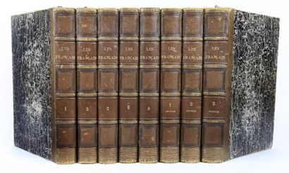FRANCAIS PEINTS PAR EUX-MEMES (Les). Paris, L. Curmer, 1842-1843.
8 volumes in-8,...