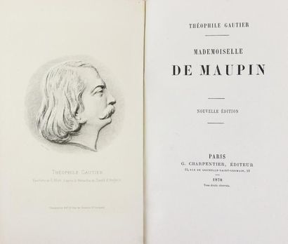 GAUTIER (Théophile) MADEMOISELLE DE MAUPIN. Paris, Charpentier, 1878.
In-8, maroquin...